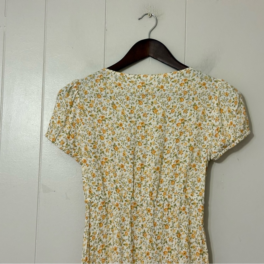 Reformation Zello Dress Lima Floral XS Puff Sleeve Mini Cottagecore Summer - Picture 10 of 12